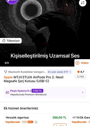 Apple AirPods Pro 2. Nesil Magsafe Şarj Kutusu (USB-C) - Görsel 6