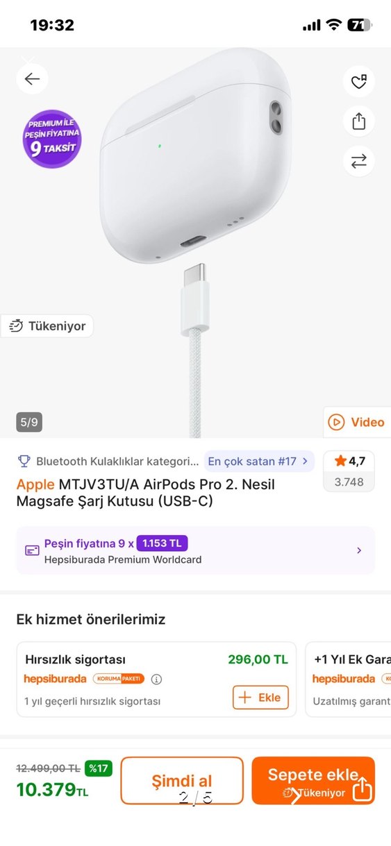 Apple AirPods Pro 2. Nesil Magsafe Şarj Kutusu (USB-C) - Görsel 4