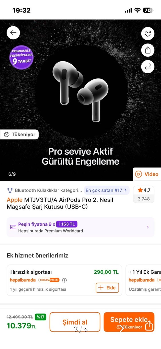 Apple AirPods Pro 2. Nesil Magsafe Şarj Kutusu (USB-C) - Görsel 3