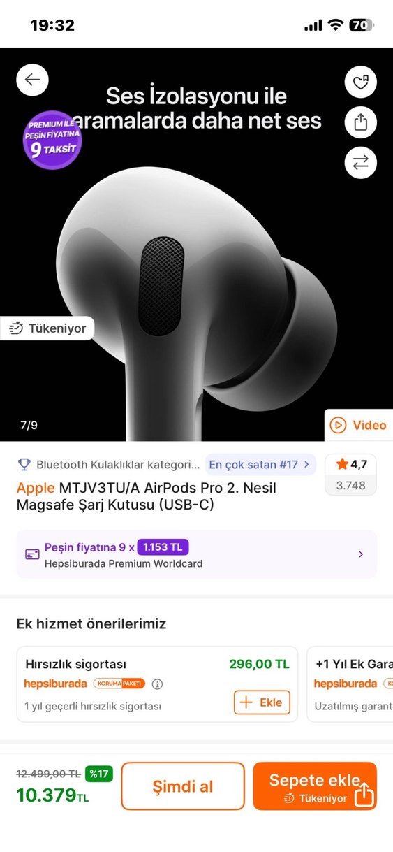 Apple AirPods Pro 2. Nesil Magsafe Şarj Kutusu (USB-C) - Görsel 5
