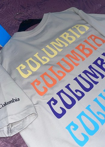 Columbia Gri Kısa Kollu Tişört - Görsel 5