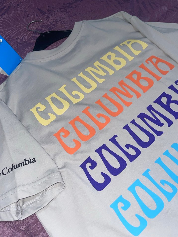 Columbia Gri Kısa Kollu Tişört - Görsel 5