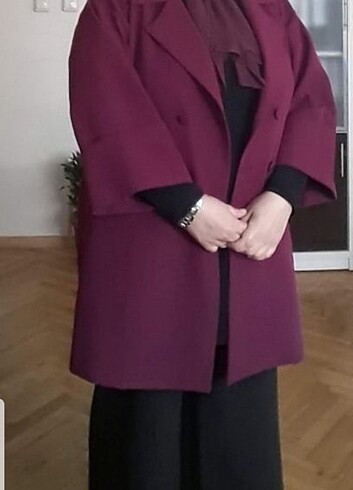 46 Beden bordo Renk Ceket 