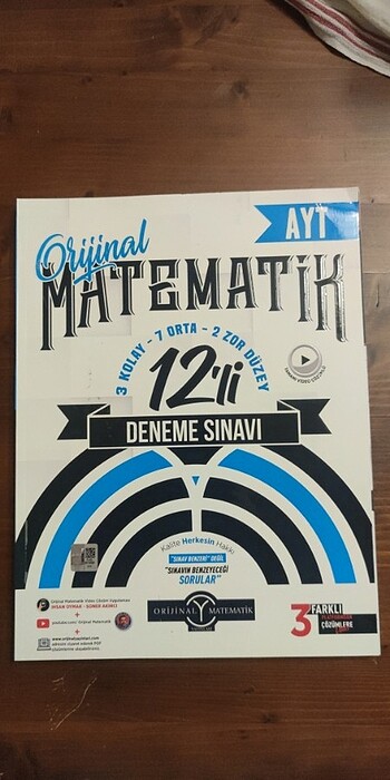 Orjinal ayt matematik 12 li deneme sınavı