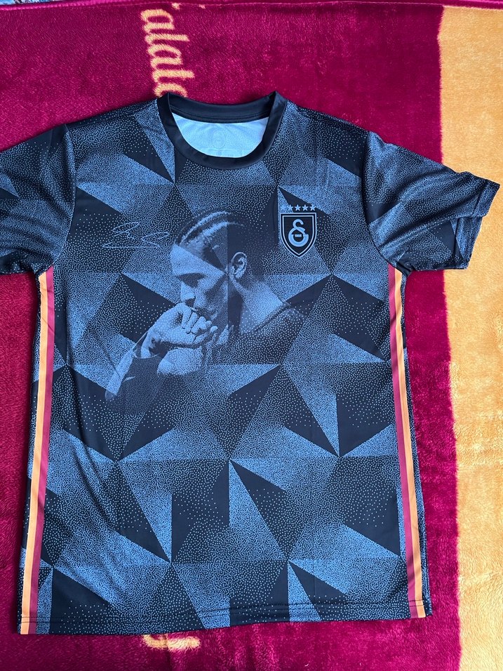 Erkek Siyah Baskılı Spor Tişört - Görsel 3