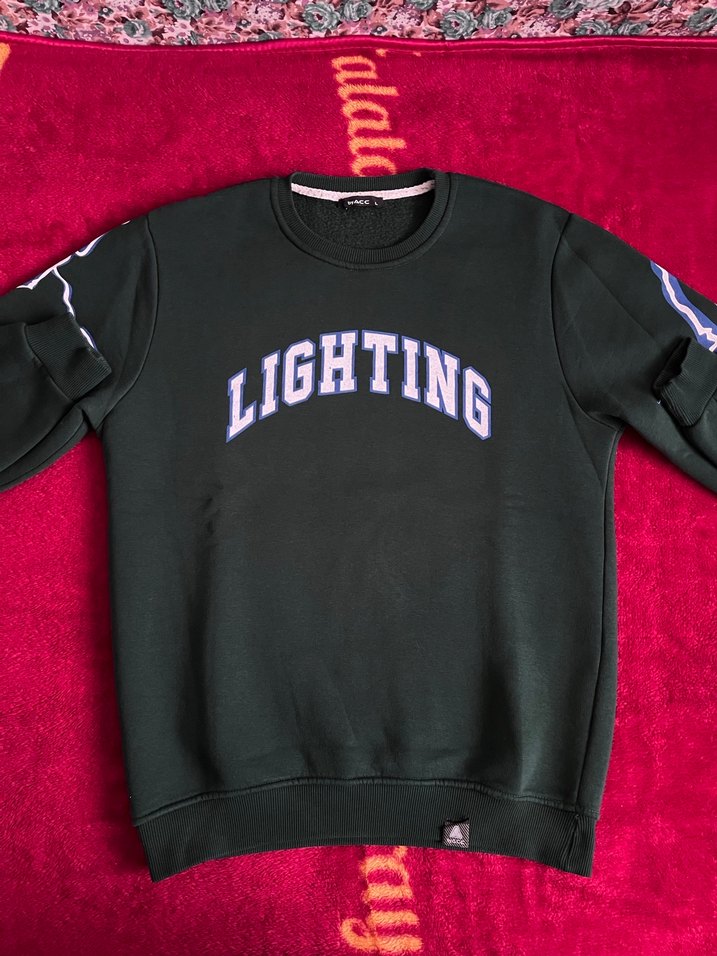 Renkli Baskılı Kısa Sweatshirt - Görsel 2