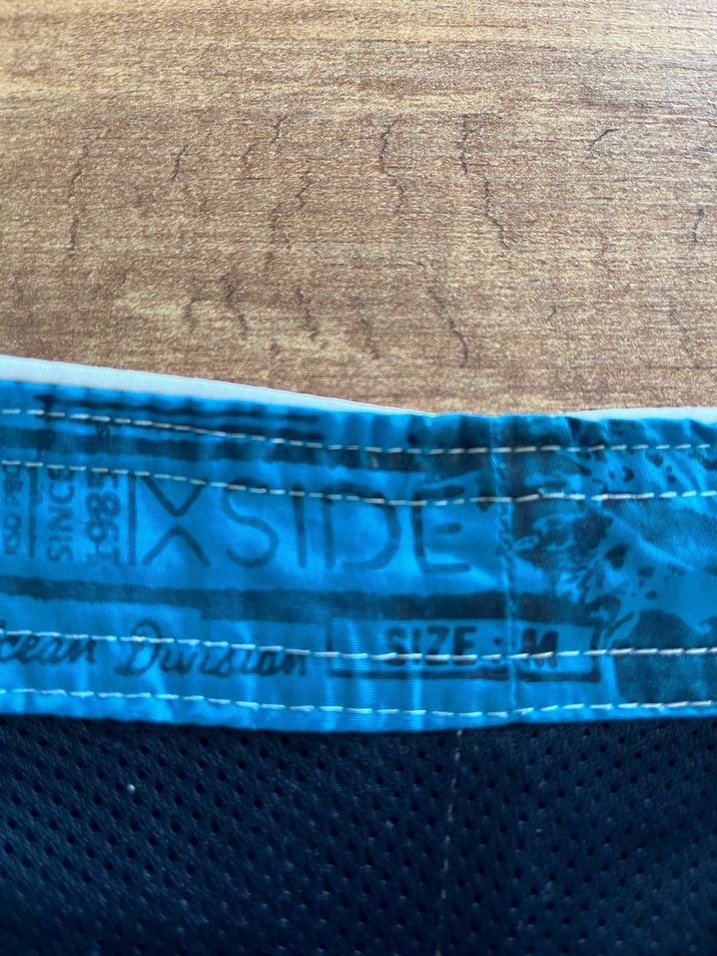 Mavi Baskılı Erkek Midi Yüzme Şortu - Görsel 2