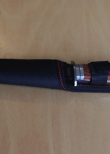 Columbia Koyu kahverengi ahşap saplı bıçak - Görsel 5