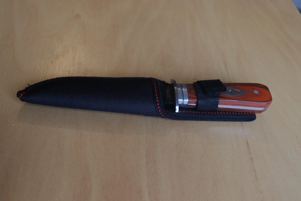 Columbia Koyu kahverengi ahşap saplı bıçak - Görsel 5