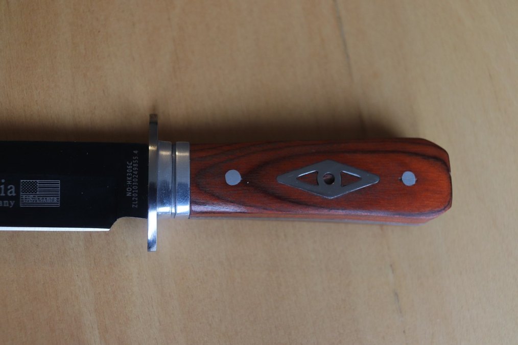 Columbia Koyu kahverengi ahşap saplı bıçak - Görsel 2