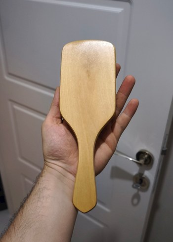 Bambu Ahşap Saplı Dişli Saç Fırçası - Görsel 3