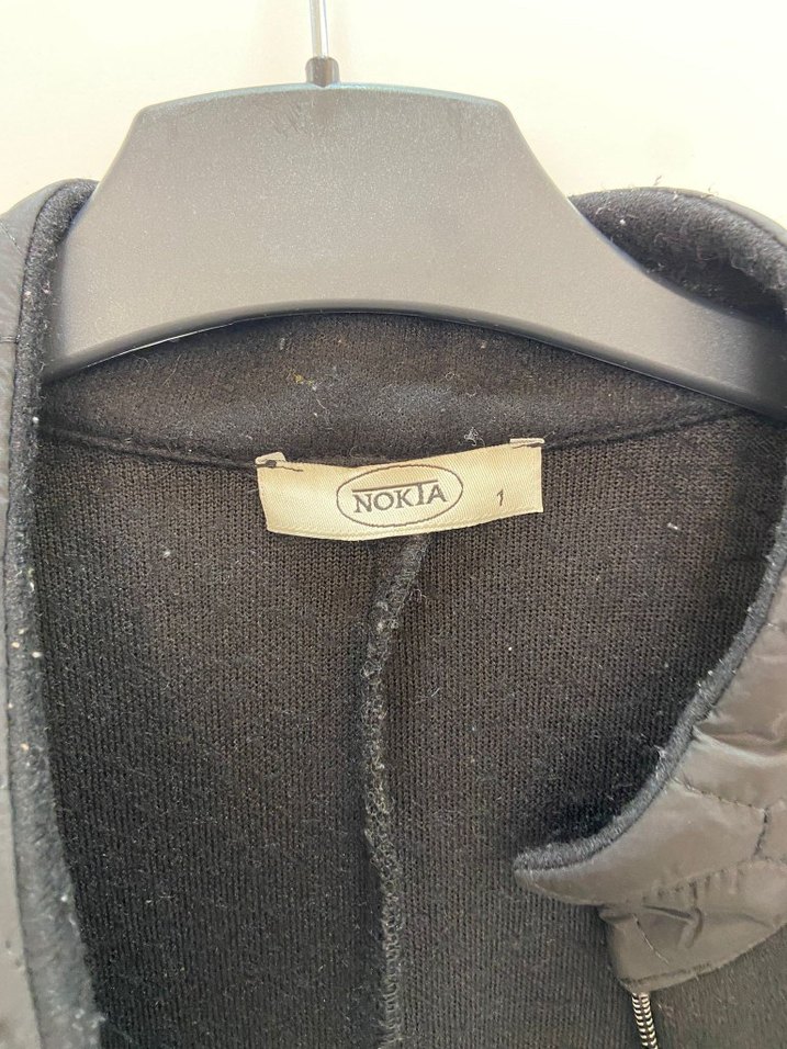 Siyah Deri Detaylı Uzunn kaban - Görsel 3