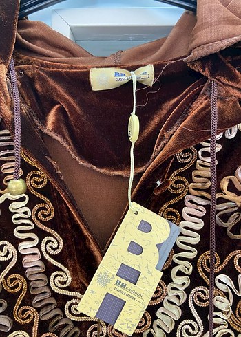 Uzun, Düğmeli, Nakışlı Bohem Kadın Elbise marka temsili - Görsel 5