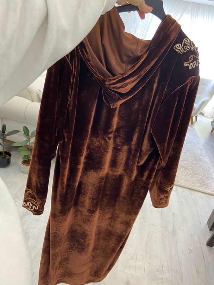 Uzun, Düğmeli, Nakışlı Bohem Kadın Elbise marka temsili - Görsel 3