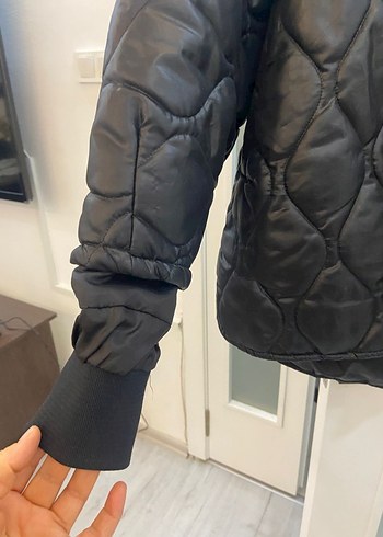 Düğmeli Siyah Kadın Midi Ceket - Görsel 4