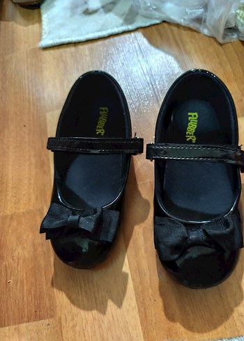 Kız Çocuk Siyah Rugan Balerin Ayakkabı - Görsel 2