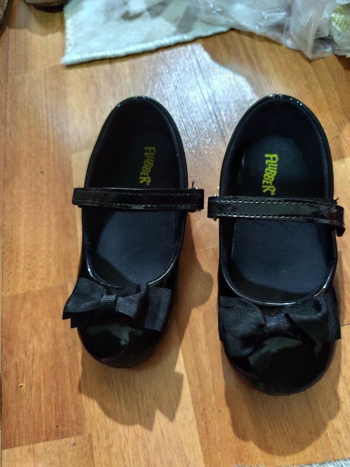 Kız Çocuk Siyah Rugan Balerin Ayakkabı - Görsel 2