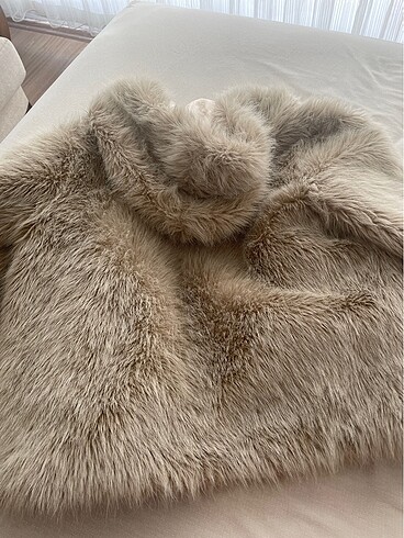 s Beden camel Renk H&M kürk