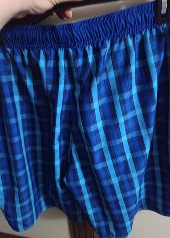 Erkek Mavi Bağlamalı Normal Boy Şort - Görsel 5