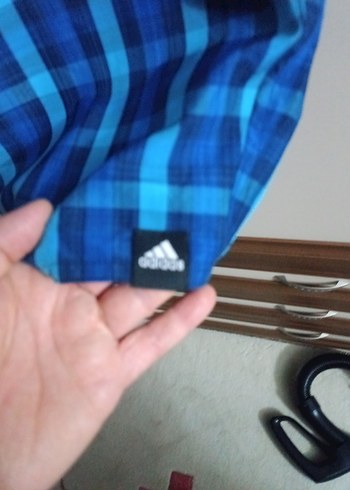 Erkek Mavi Bağlamalı Normal Boy Şort - Görsel 3