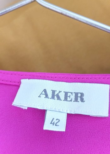 Düğmeli Uzun Mor Kadın Tunik - Görsel 4