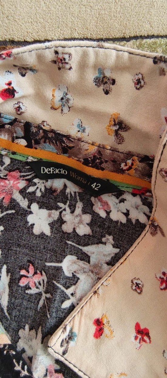 Bohem Çok Renkli Uzun Desenli Kadın Elbise - Görsel 5