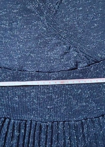 Lacivert Piliseli Kadın Uzun Elbise - Görsel 5