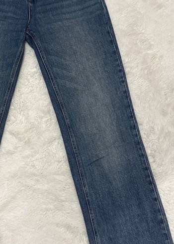 Kadın Lacivert Tie-Dye Denim Pantolon - Görsel 2