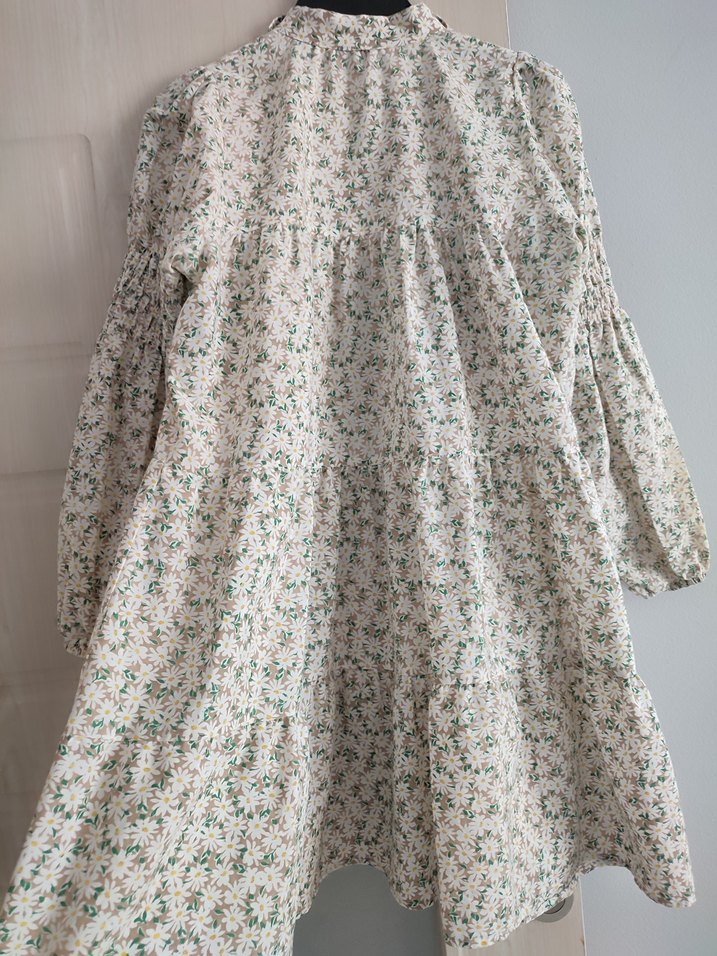 Bohem Beyaz Uzun Kollu tunik gömlek - Görsel 3