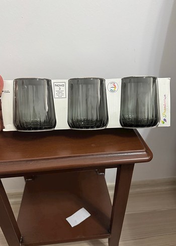 Paşabahçe Paşabahçe 420154 Siyah Su Bardağı 3 LÜ