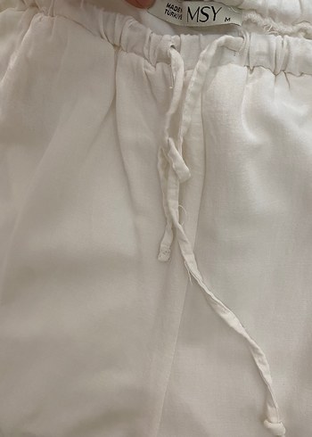 Keten beyaz takım astarlı - Görsel 4