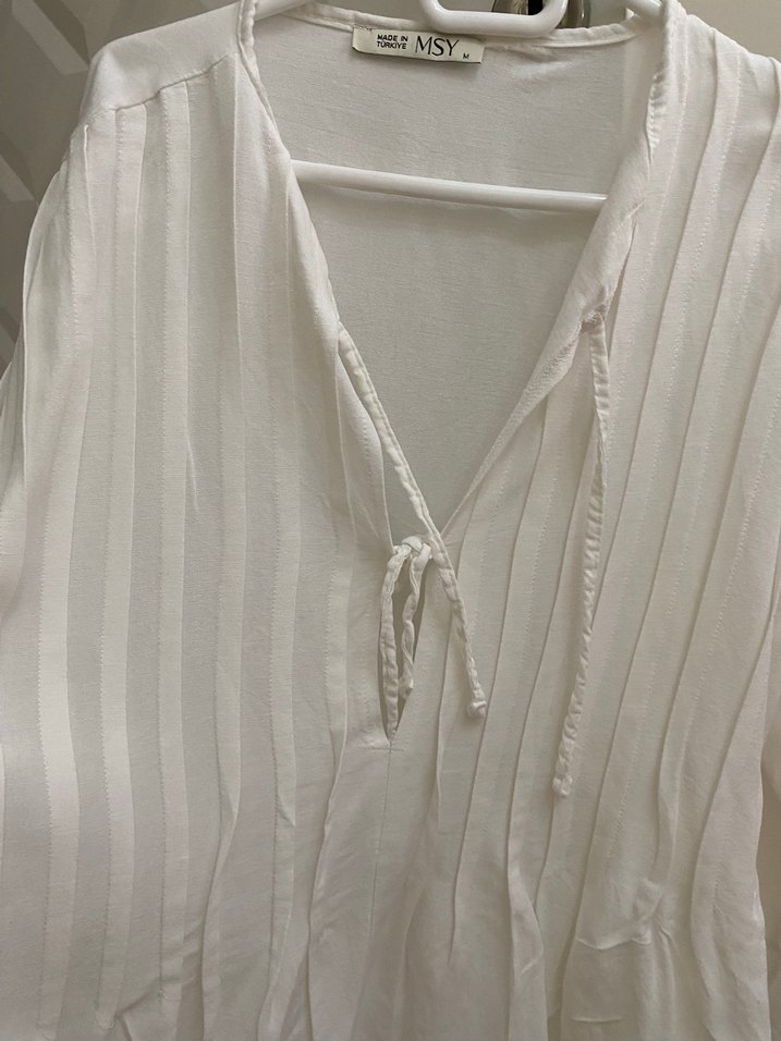 Keten beyaz takım astarlı - Görsel 5