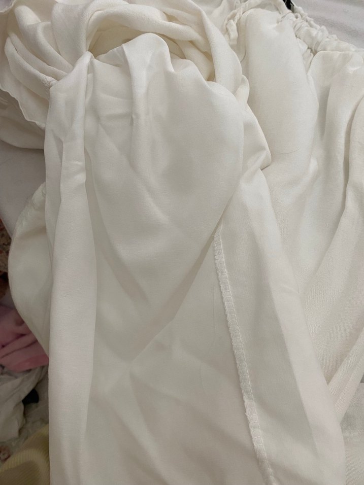 Keten beyaz takım astarlı - Görsel 3
