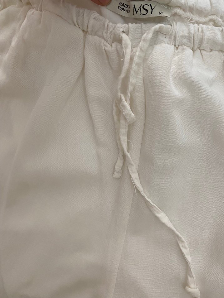 Keten beyaz takım astarlı - Görsel 4
