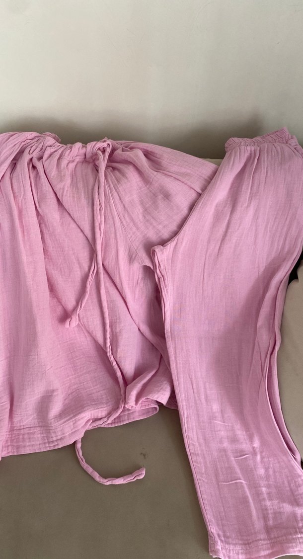 Pembe Keten Takım - Görsel 2