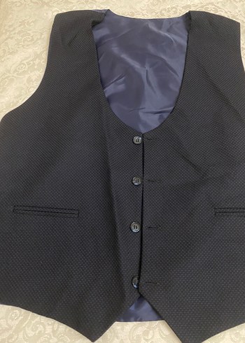 Lacivert yelekli Erkek Takım Elbise - Görsel 3