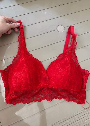 Kırmızı Dantel Bralet sütyen