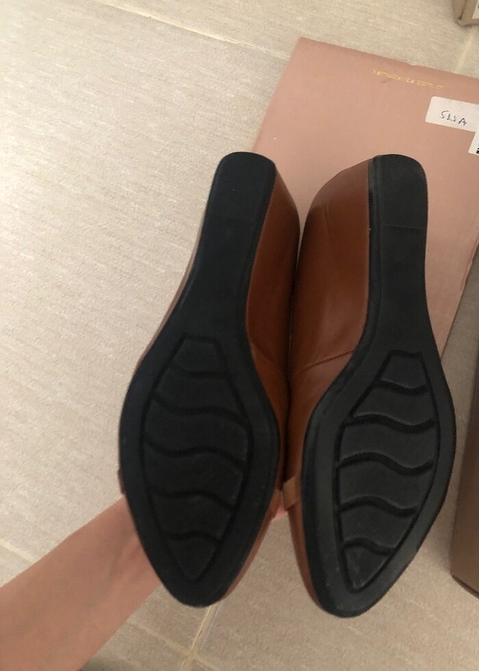 Deri dolgu topuk - Görsel 4