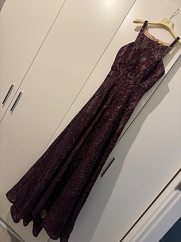 İlmio bordo abiye - Görsel 6