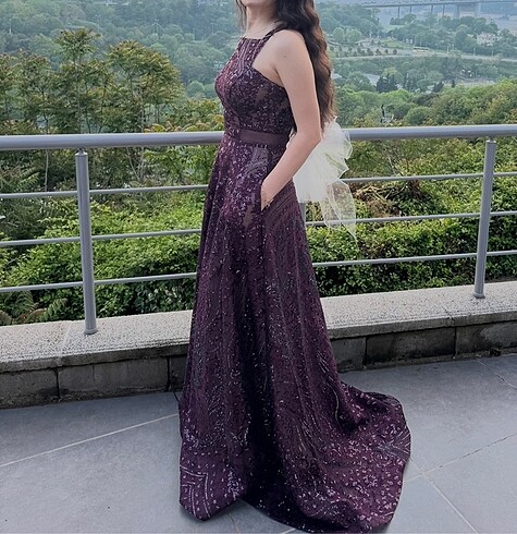 İlmio bordo abiye