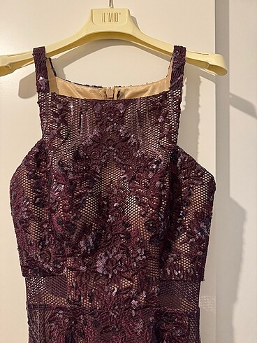 İlmio bordo abiye - Görsel 8