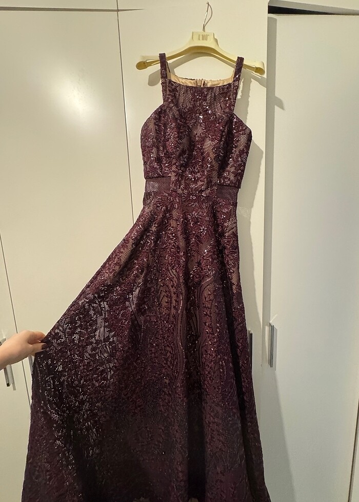 İlmio bordo abiye - Görsel 5