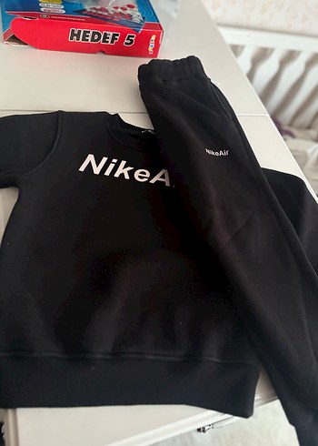Erkek Siyah NikeAir Sweatshirt ve Eşofman - Görsel 3