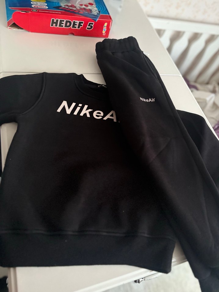 Erkek Siyah NikeAir Sweatshirt ve Eşofman - Görsel 3