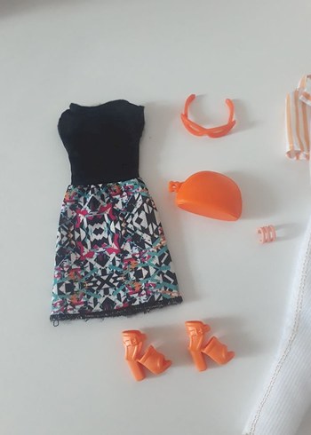 Beden Barbie Sokak Stili Mini Bebek Kıyafet Seti