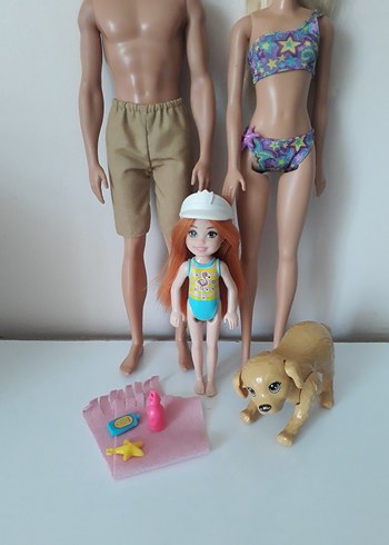  Beden Barbie ken chealse Bebek Seti ve Aksesuarlar