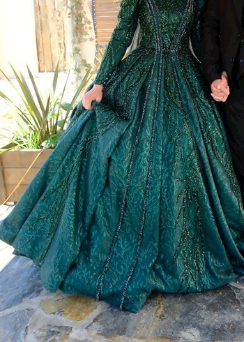 Tesettür nişanlık elbise - Görsel 8