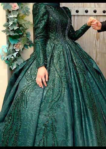 Tesettür nişanlık elbise - Görsel 6