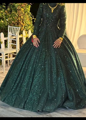 Tesettür nişanlık elbise - Görsel 4