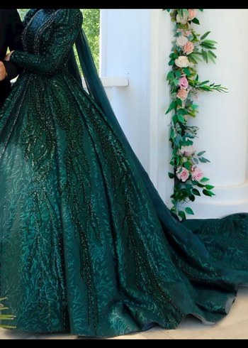 Tesettür nişanlık elbise - Görsel 5